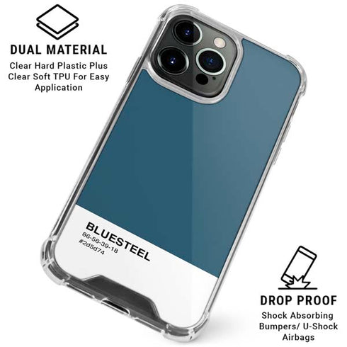 Bluesteel Color Palette iPhone 16 Pro Clear Case